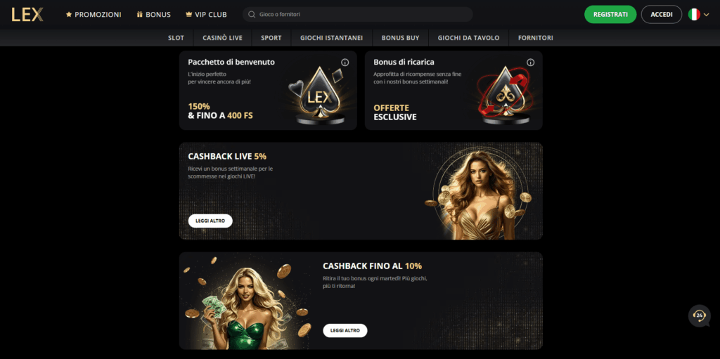 Lex Casino Free Spins