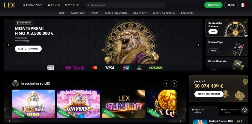 Lex Casino Italia