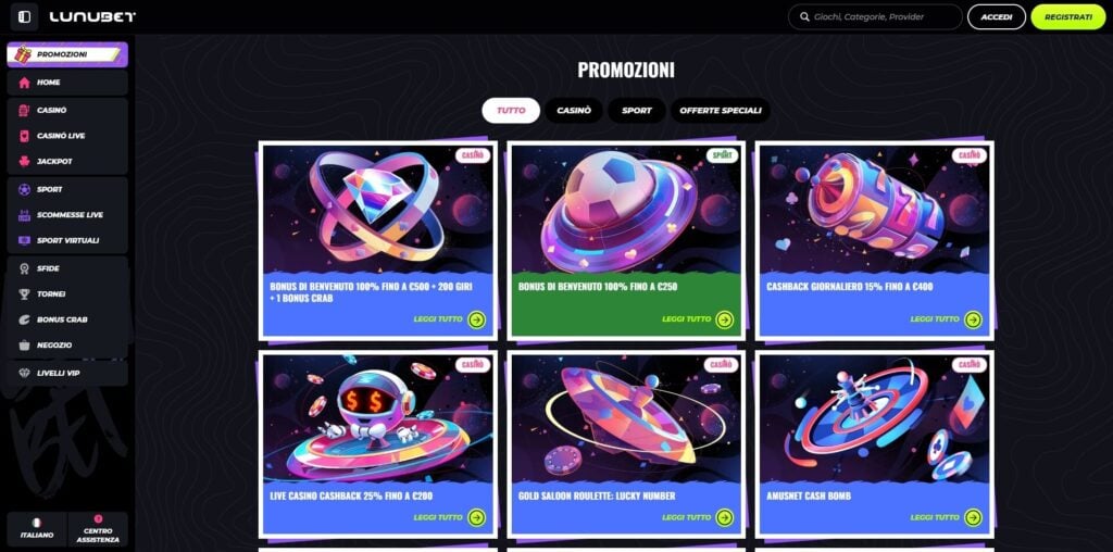 Lunubet Casino Free Spins