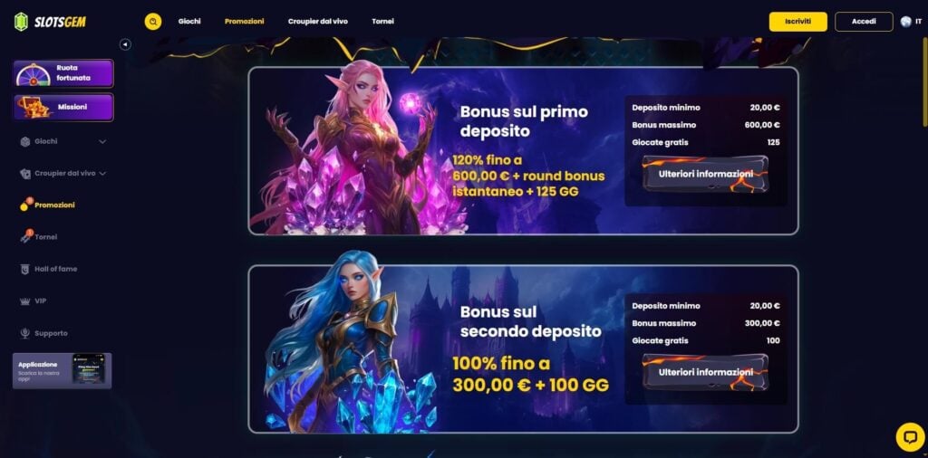 SlotsGem Casino Free Spins
