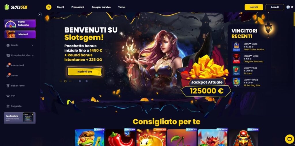SlotsGem Casino Italia